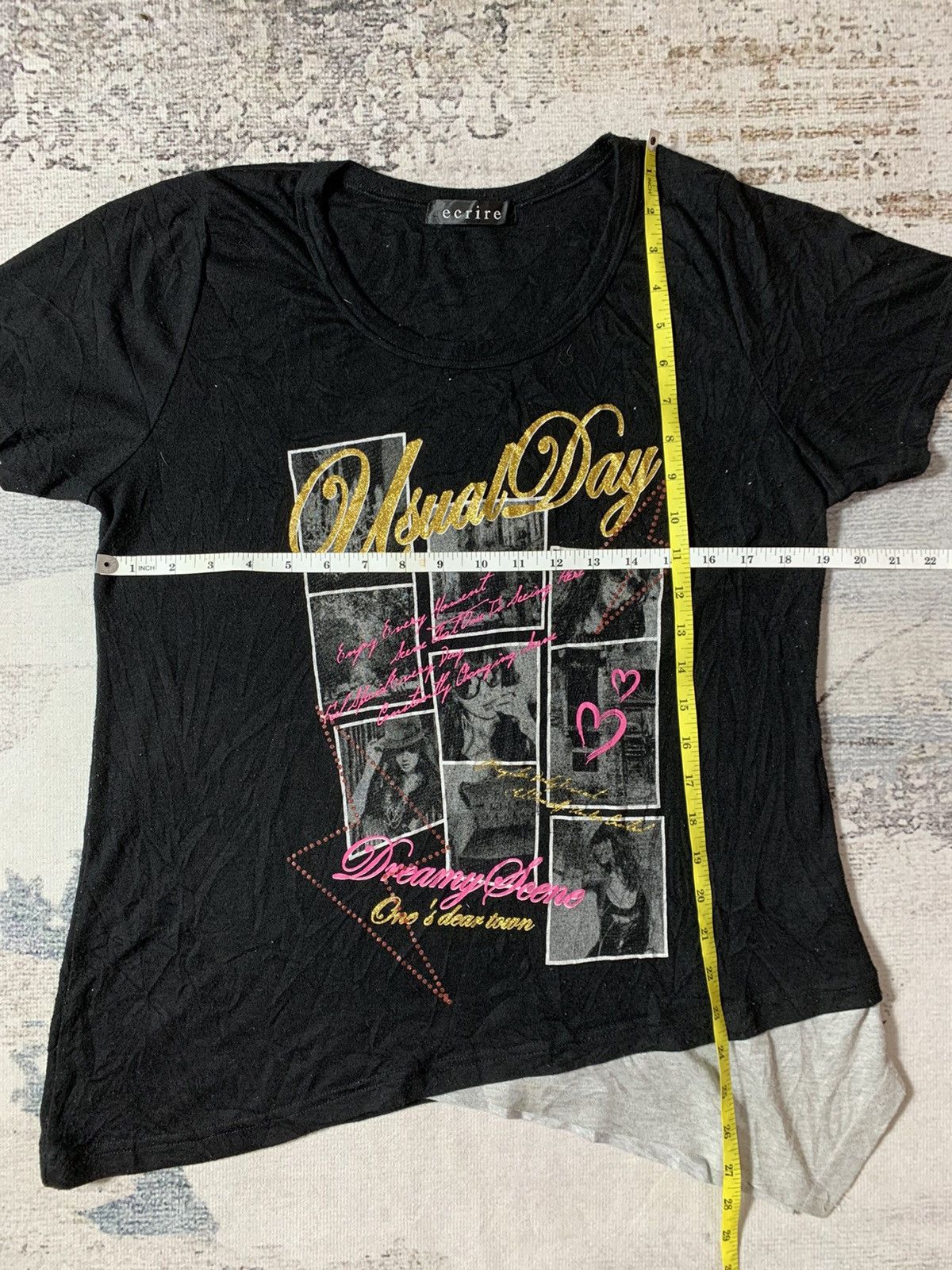 If Six Was Nine × Vintage Japanese Gothic Ecrire Punk Rock Tshirt Size US M / EU 48-50 / 2 - 5 Thumbnail