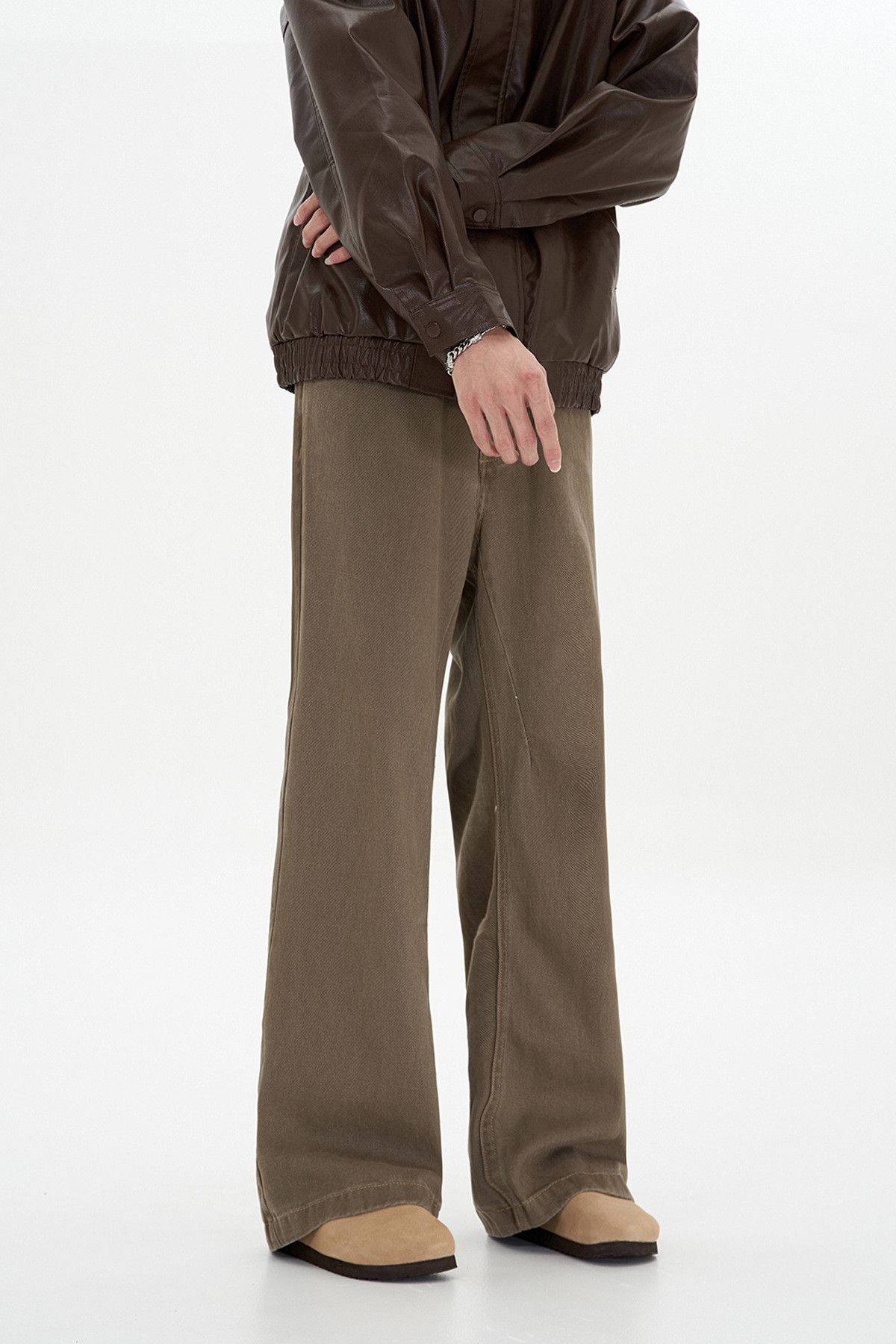 Japanese Brand × Jean Vintage Maillard brown loose straight jeans for men Size US 32 / EU 48 - 3 Thumbnail