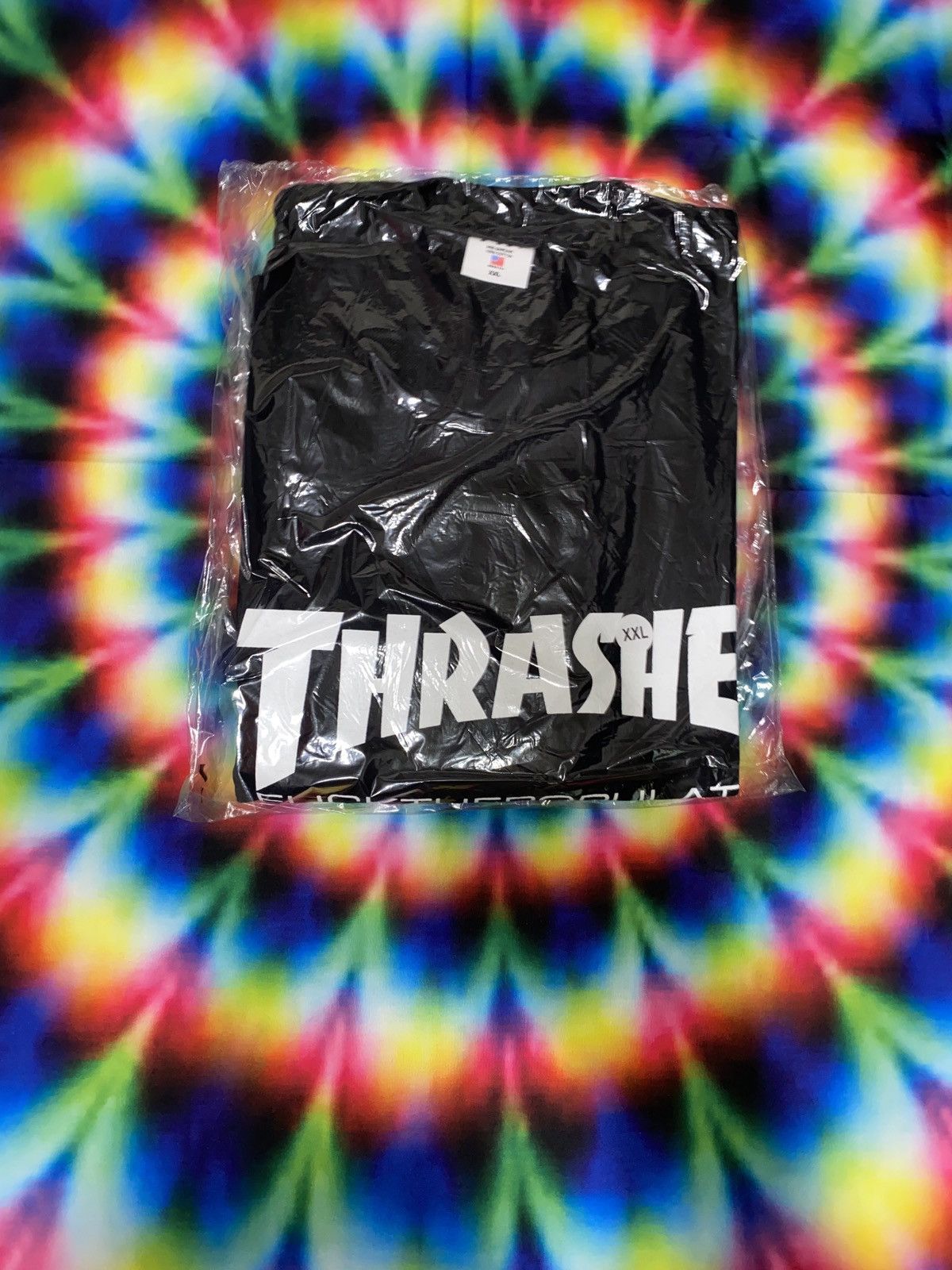 image of Fuck The Population x Thrasher Ftp X Thrasher Logo T-Shirt Black, Men's (Size 2XL)