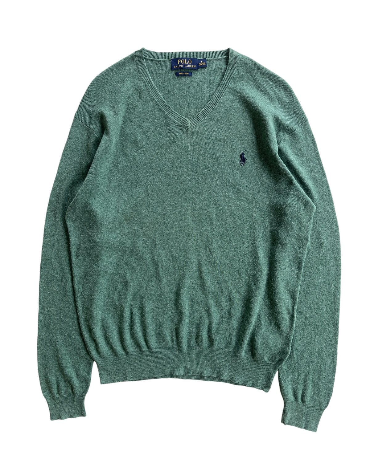 Polo Ralph Lauren Polo Ralph Lauren V-Neck Sweater Knitted Size US S / EU 44-46 / 1 - 1 Thumbnail
