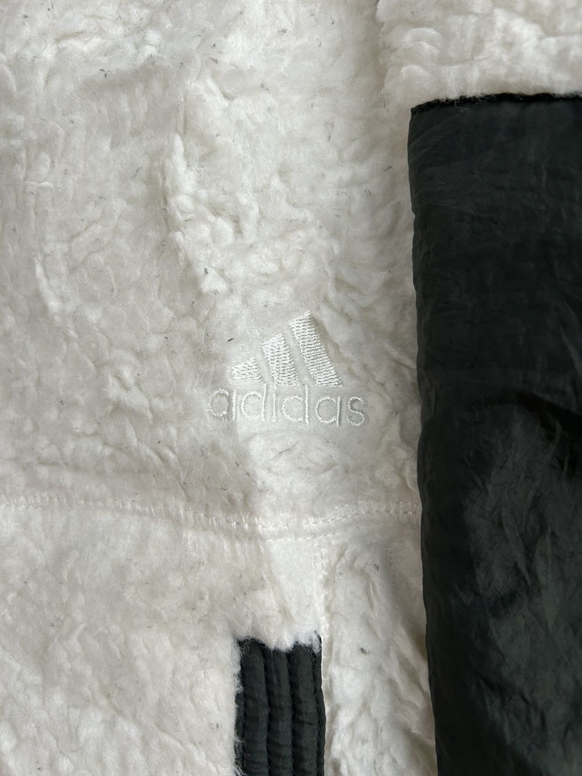 Adidas Adidas Three Stripes Zip Up Sherpa Fleece Size US S / EU 44-46 / 1 - 6 Thumbnail