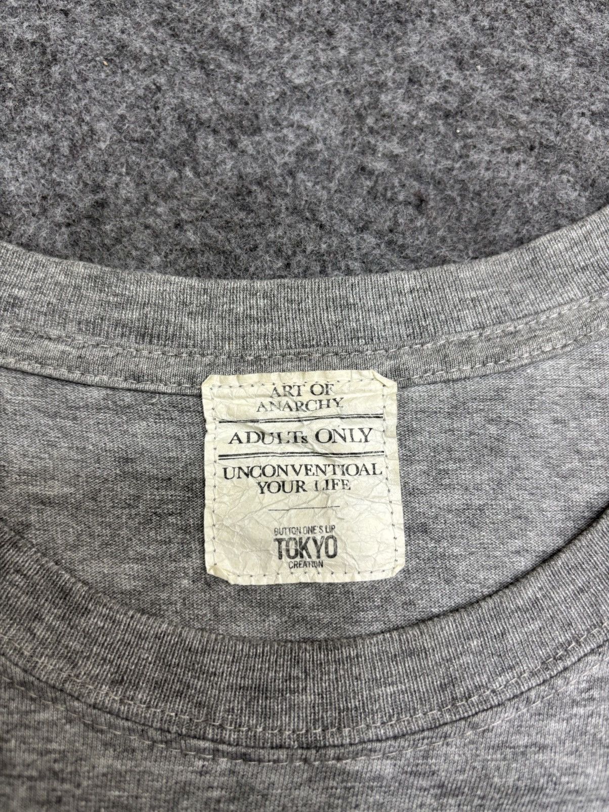 Japanese Brand 💥Street Fashion💥Art Of Anarchy Button One Lip Shirt F617 Size US M / EU 48-50 / 2 - 4 Thumbnail