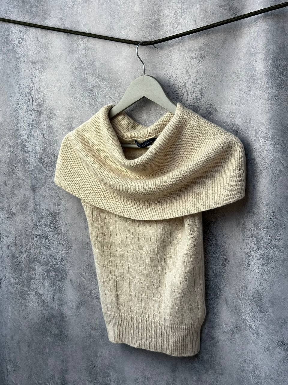 Ralph Lauren Ralph Lauren Cowl Neck Sweater Linen/Alpaca Vest Vintage Size M / US 6-8 / IT 42-44 - 1 Thumbnail