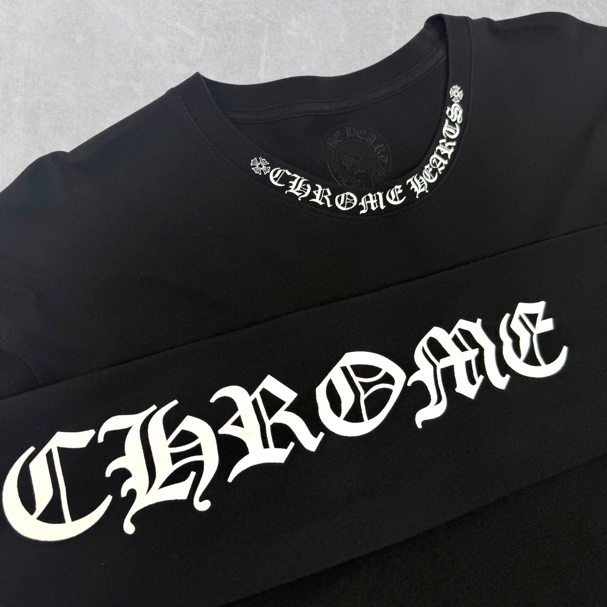 Chrome Hearts Chrome Hearts White Neck Logo Black L/S Tee XXL Size US XXL / EU 58 / 5 - 3 Thumbnail
