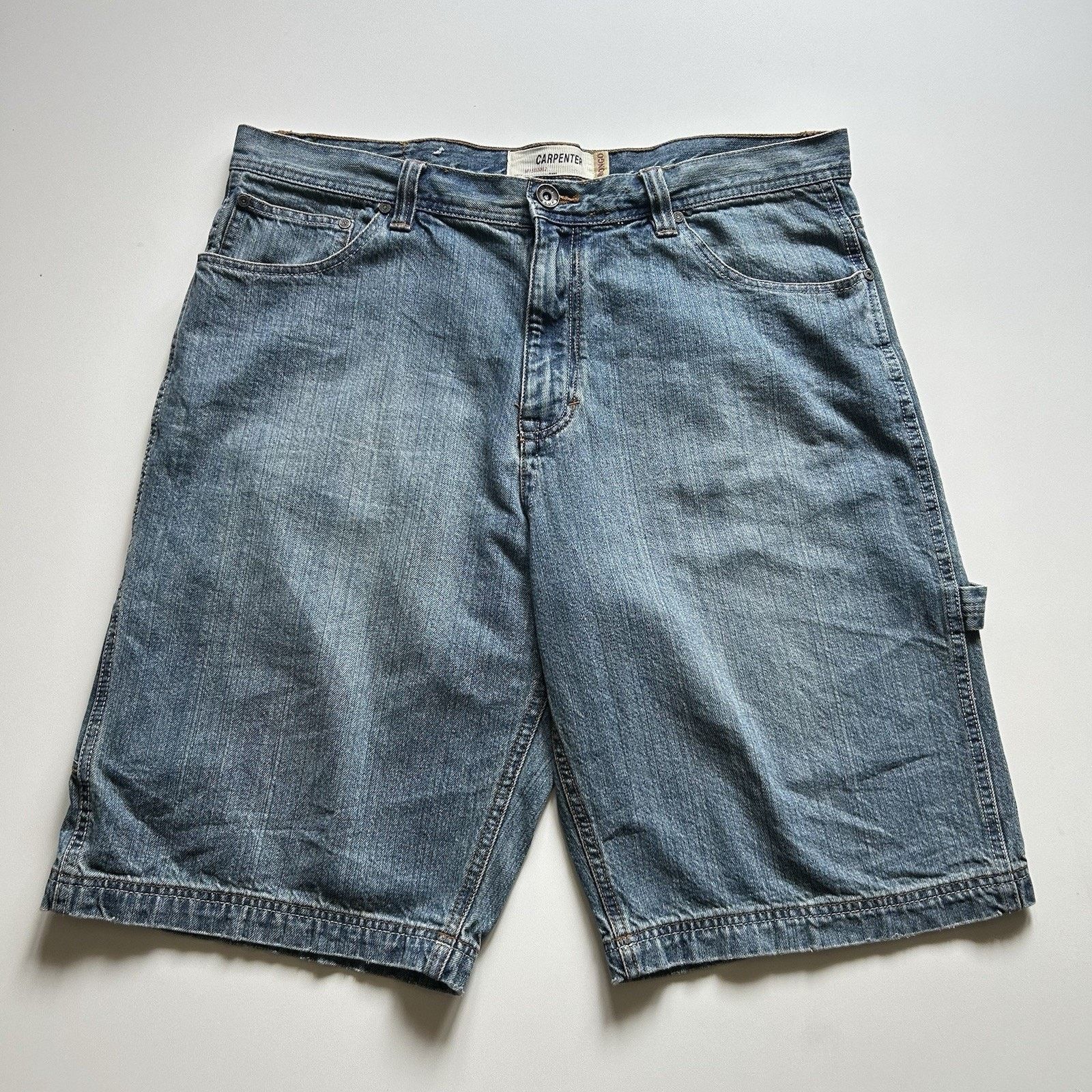 Vintage Vintage Y2K Baggy Carpenter Jorts Denim Shorts Size 36 Relax Size US 36 / EU 52 - 2 Thumbnail