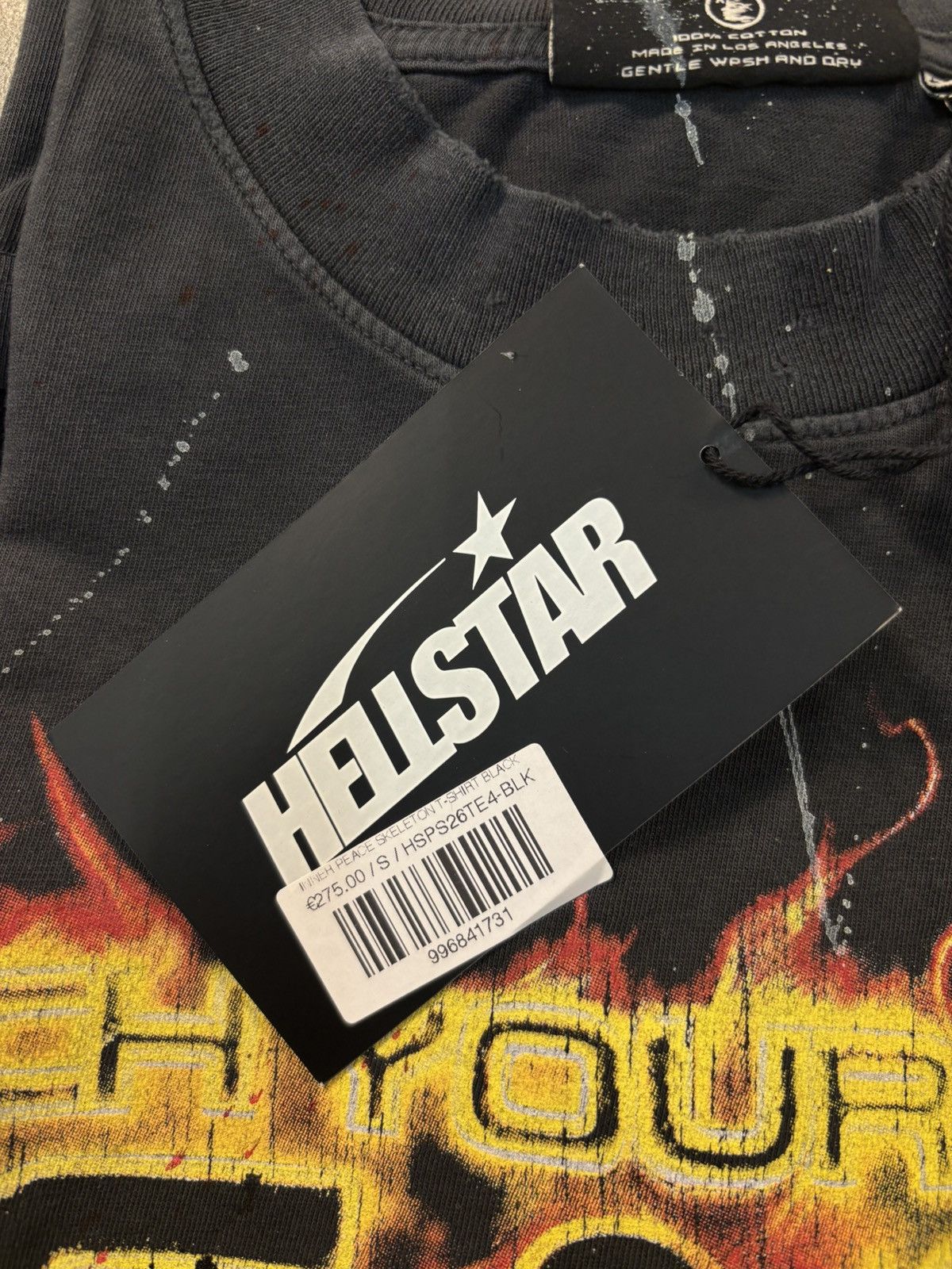 HELLSTAR Hellstar Inner Peace Skeleton T-Shirt, Black Size US S / EU 44-46 / 1 - 13 Thumbnail