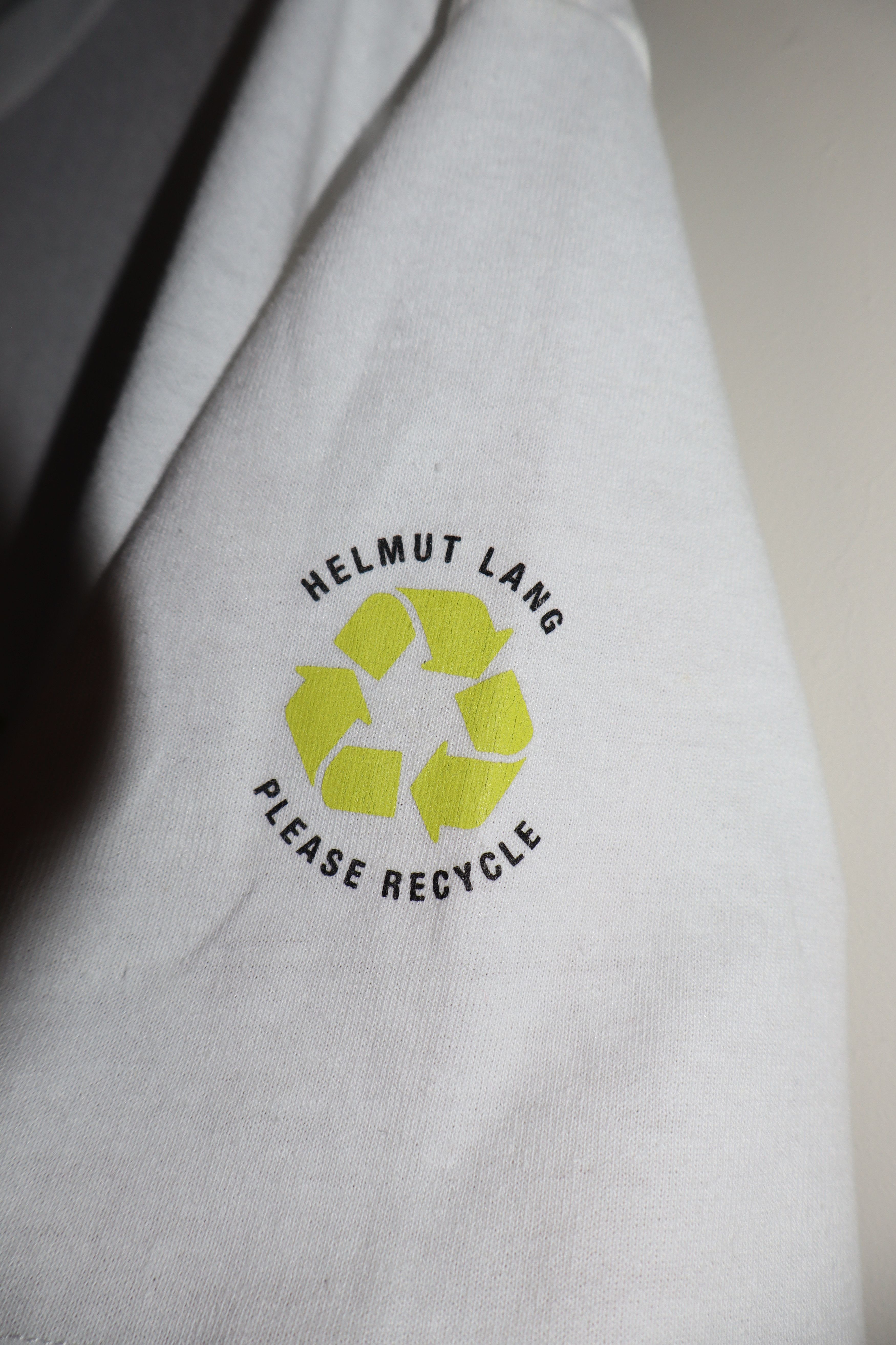Helmut Lang logo print recycled t-shirt Size US XL / EU 56 / 4 - 4 Thumbnail