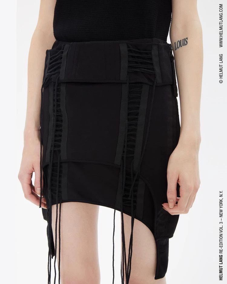 Helmut Lang Helmut Lang size 018Re-edition 03aw pilot rope skirt 2501-N Size 24" / US 00 / IT 34 - 2 Thumbnail