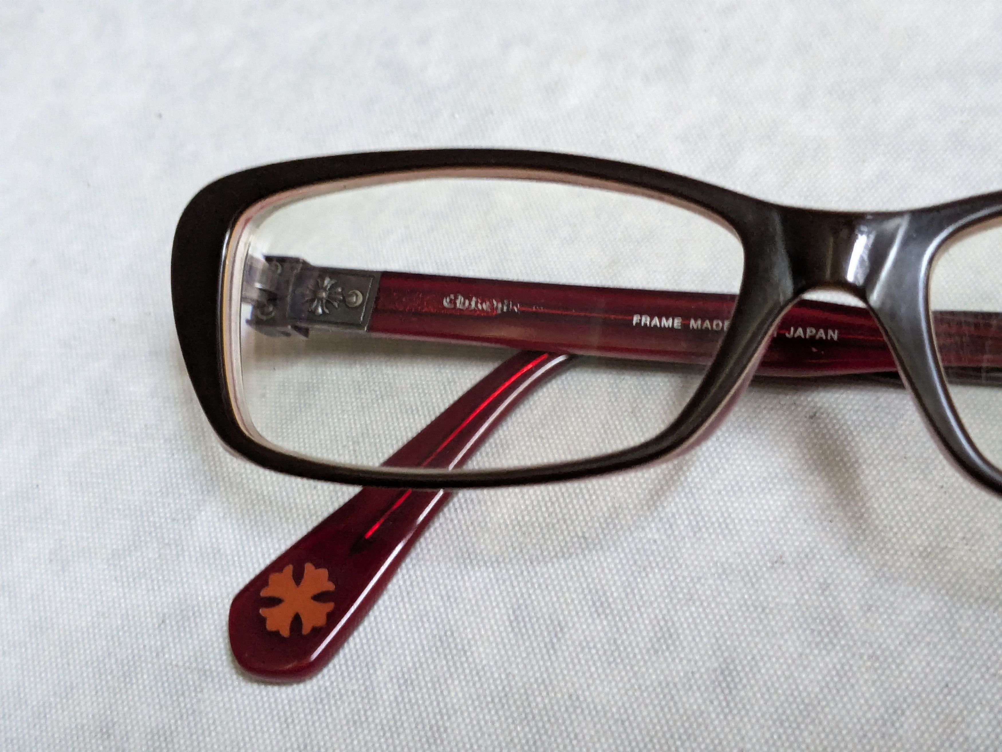 Chrome Hearts Chrome Hearts Venus Eyeglasses Black Red Rectangle Size ONE SIZE - 4 Thumbnail