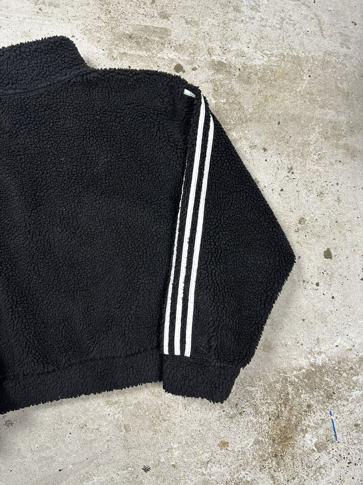 Adidas Adidas Fleece Cropped Half Zip Sweatshirt Boxy Fit Sherpa Size S / US 4 / IT 40 - 12 Thumbnail