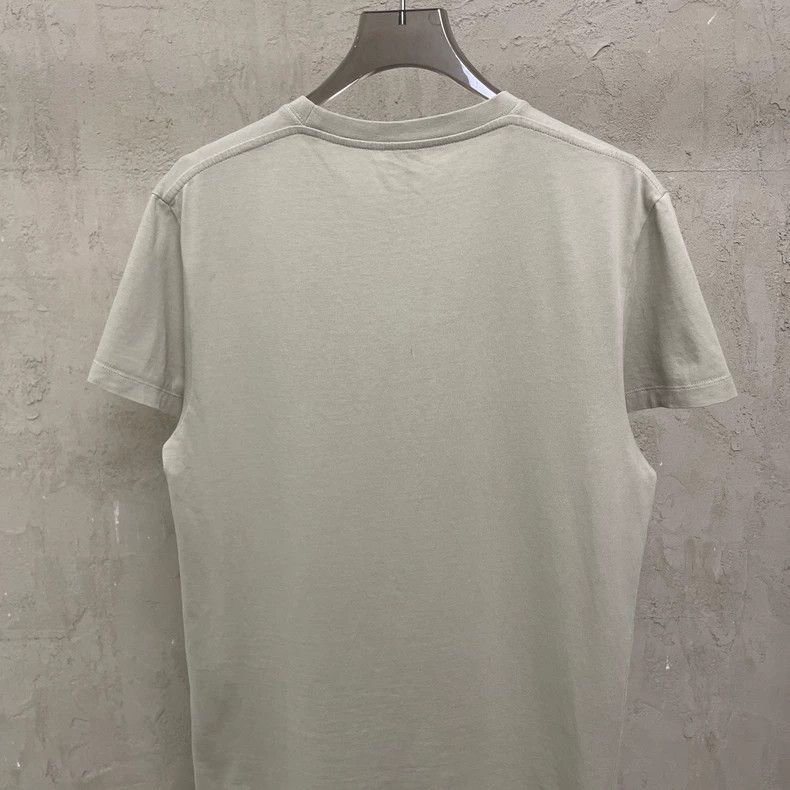Loewe loewe Gray-brown short-sleeved T-shirt with blue embroidere Size US XXS / EU 40 - 4 Thumbnail