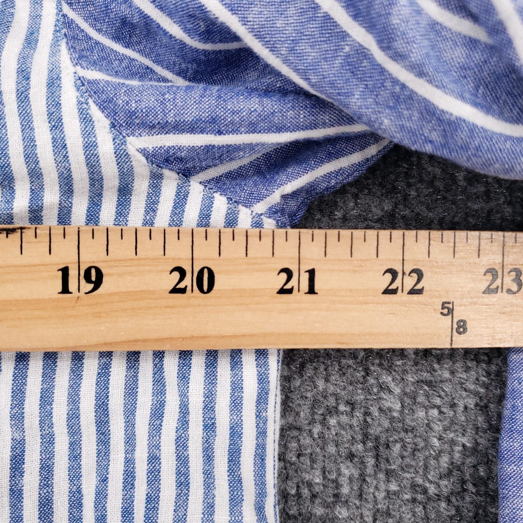 Old Navy Old Navy Shirt Womens XS Extra Small Blue Stripe Button Long Sleeve Size XS / US 0-2 / IT 36-38 - 6 Thumbnail