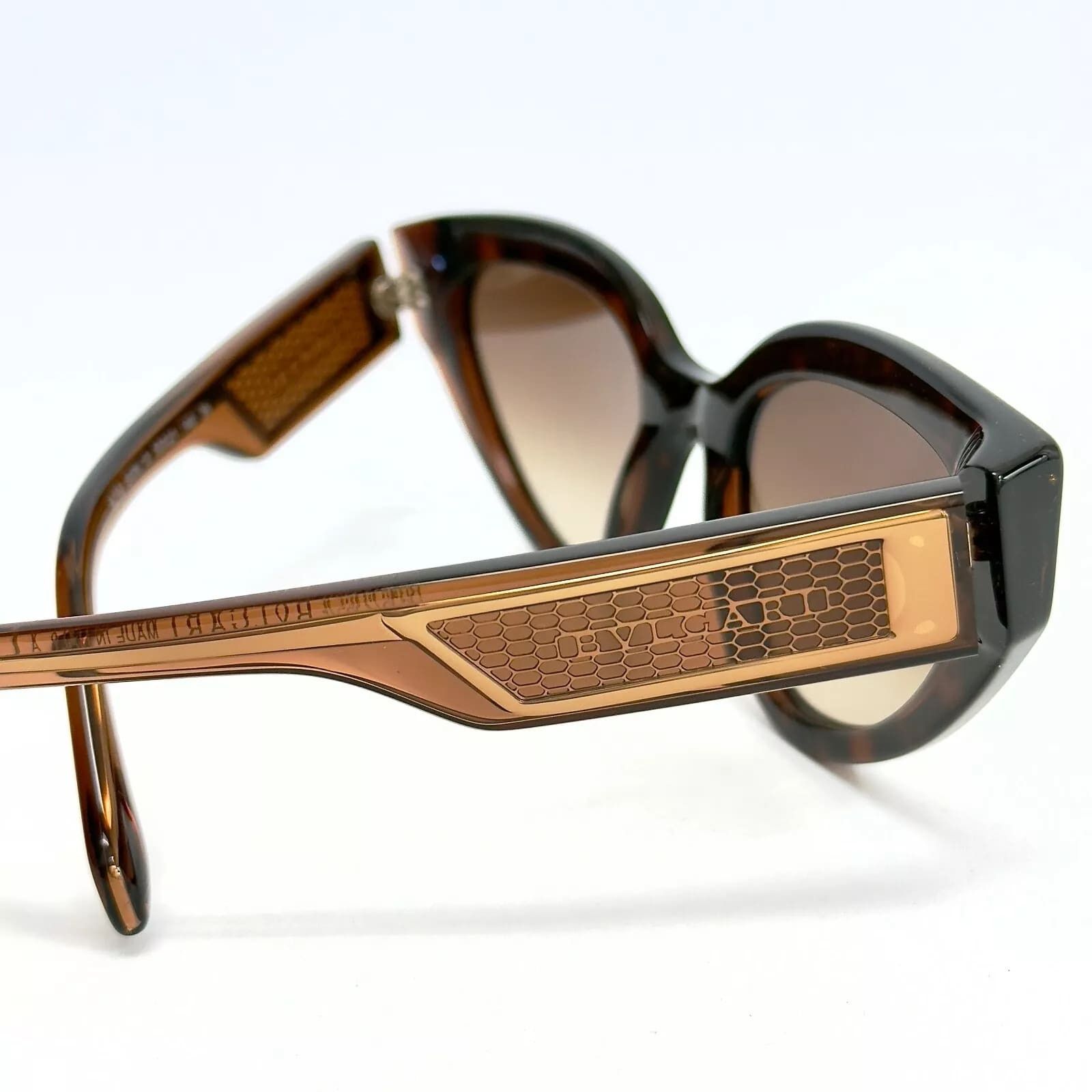 Bvlgari BVLGARI Serpenti VIPER BV8256 Brown Gold Metal Sunglass 8256 Size ONE SIZE - 2 Thumbnail