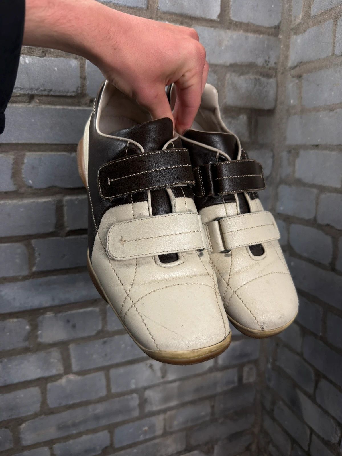 Prada Prada archive square toes leather trainers 2000’s Size US 11 / EU 44 - 4 Thumbnail