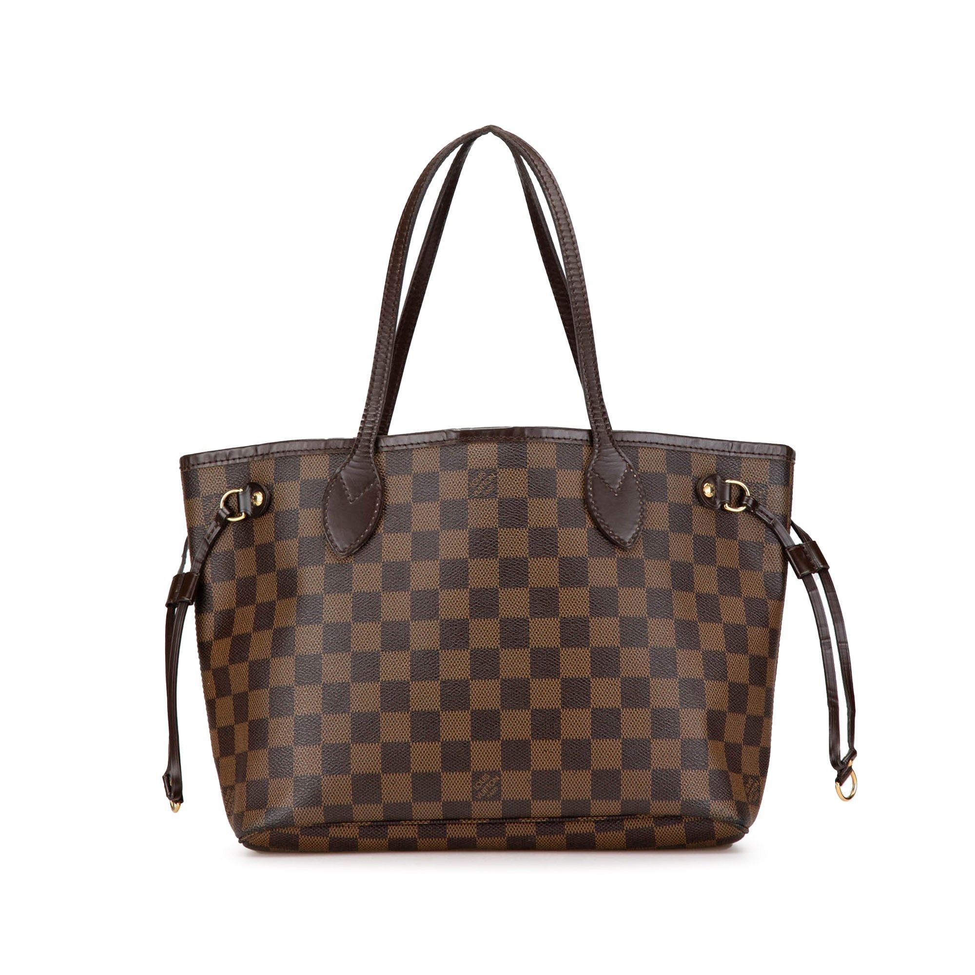 Louis Vuitton Louis Vuitton Damier Ebene Neverfull PM Brown Size ONE SIZE - 1 Thumbnail