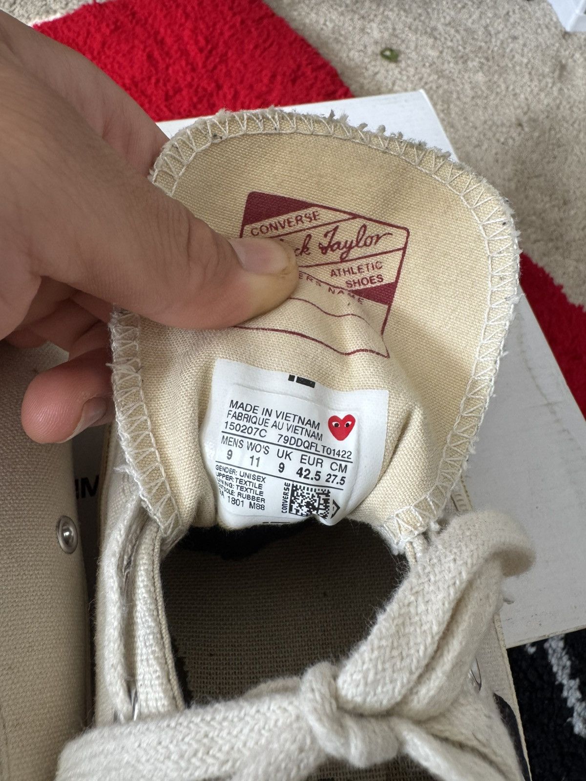 Comme des Garcons Custom Comme Des Garcon Converse Authentic Size US 9 / EU 42 - 6 Thumbnail