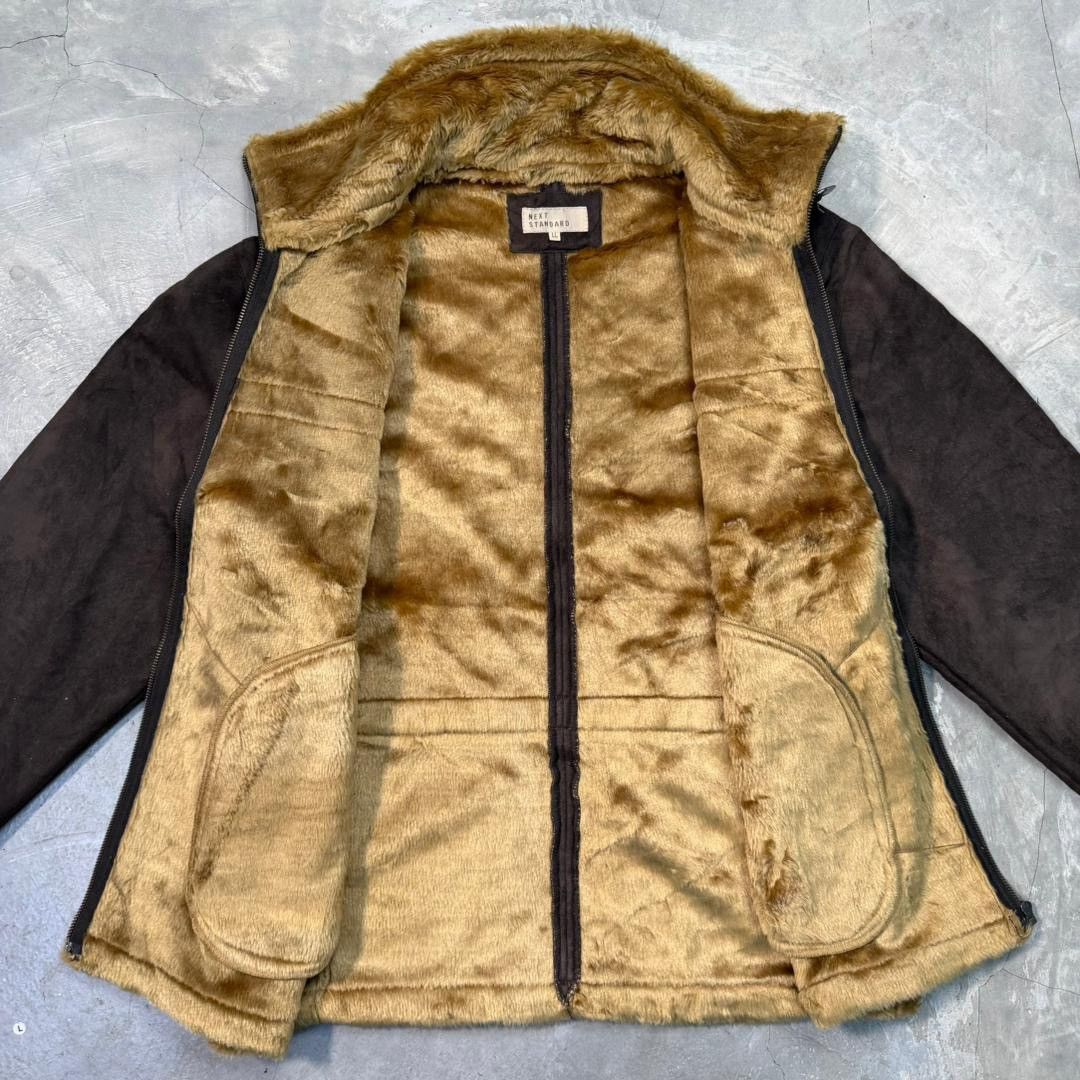 Japanese Brand Japanese Brand Next Standard Sherpa Suede Leather Jacket Size US XL / EU 56 / 4 - 3 Thumbnail