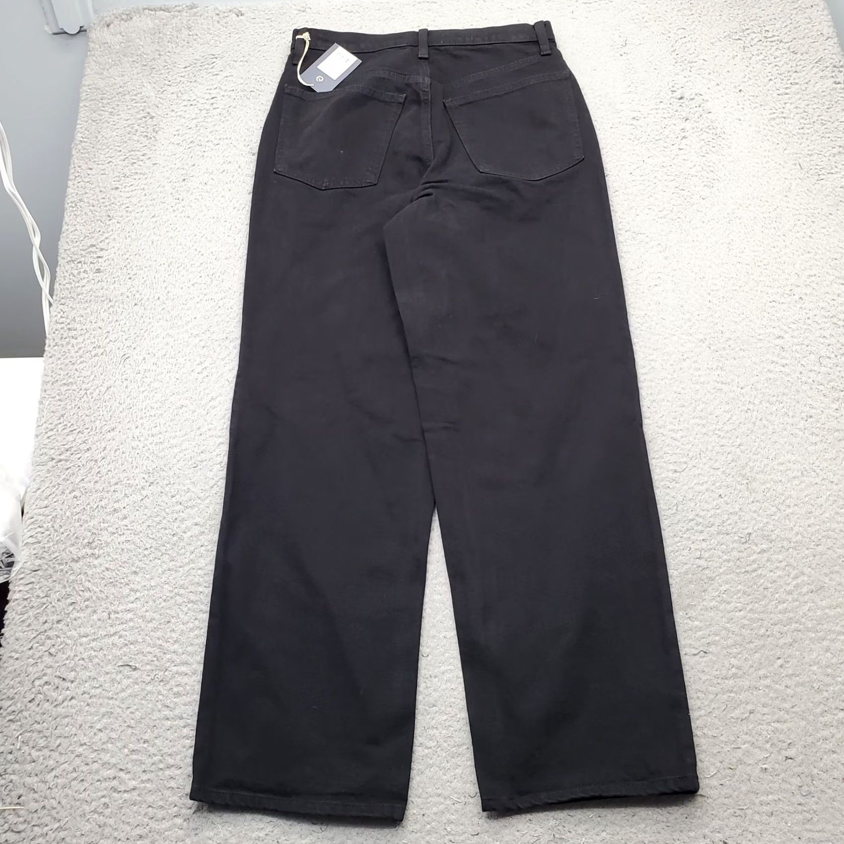 Vintage Universal Thread Jeans Womens 6 Black High Rise Comfort Fit Button Fly Size 28" / US 6 / IT 42 - 2 Thumbnail