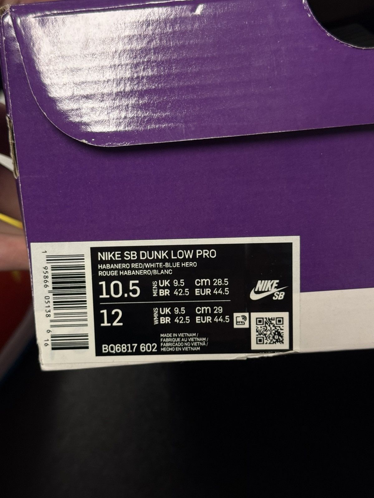 Nike Nike Dunk Low SB Bart Size 10.5 (BQ6817-602) 🧼 Size US 10.5 / EU 43-44 - 15 Thumbnail