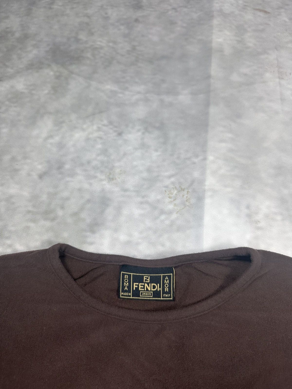 Fendi Vintage Fendi Jeans Long Sleeve Stretchable Shirt Size XL / US 12-14 / IT 48-50 - 5 Thumbnail