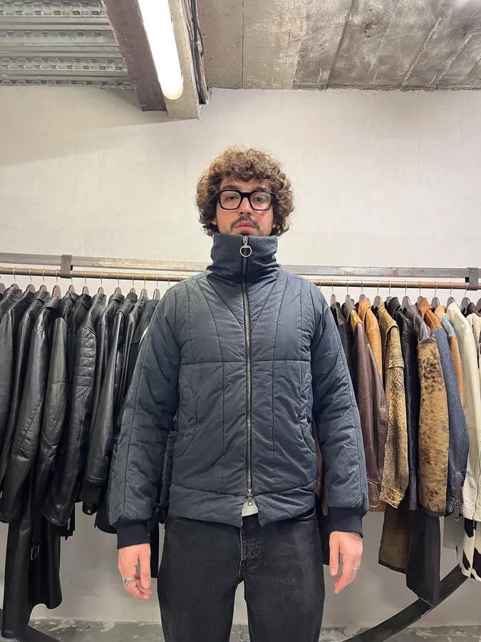 Prada 2000s Prada Aero Dark Contemporary Bomber Jacket Size US S / EU 44-46 / 1 - 3 Thumbnail