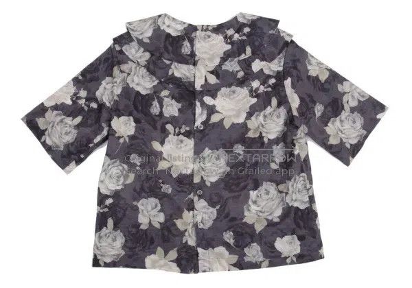 Comme des Garcons Comme des Garcons Grey Retro Flower Bow Top Size M / US 6-8 / IT 42-44 - 3 Thumbnail
