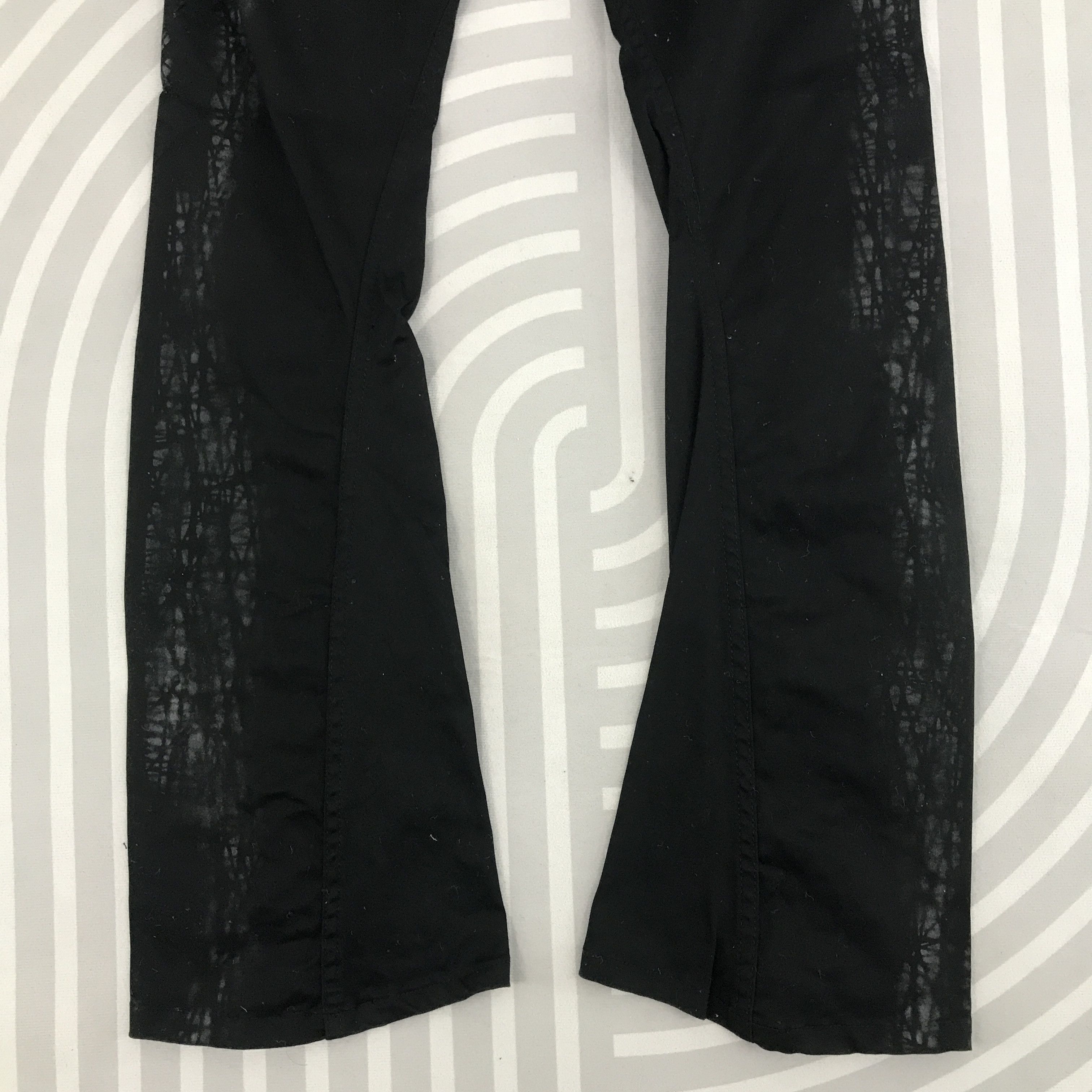 Japanese Brand Vintage Flare Japan style Bike Star Bootcut Black pants Size US 32 / EU 48 - 6 Thumbnail