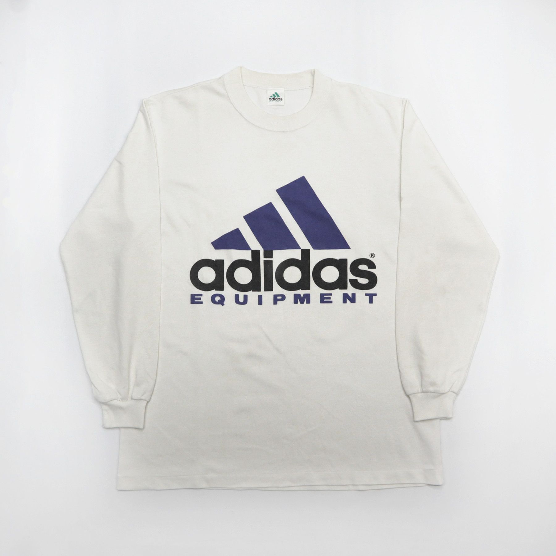 Vintage EQUIPMENT Big Logo Long Sleeve Pullover Jersey