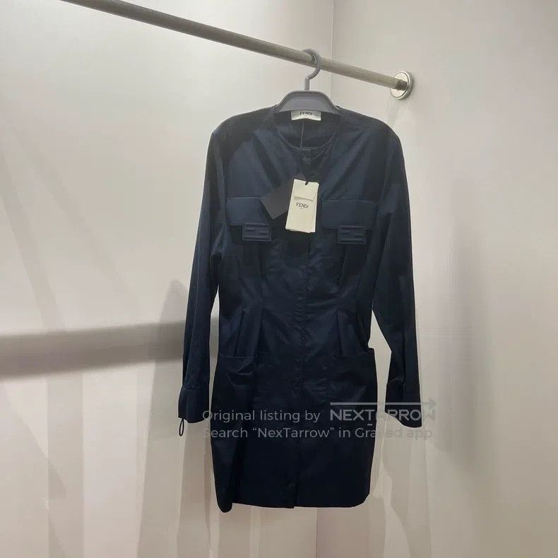 Fendi Fendi Double F pocket long-sleeved dress Size XS / US 0-2 / IT 36-38 - 1 Thumbnail