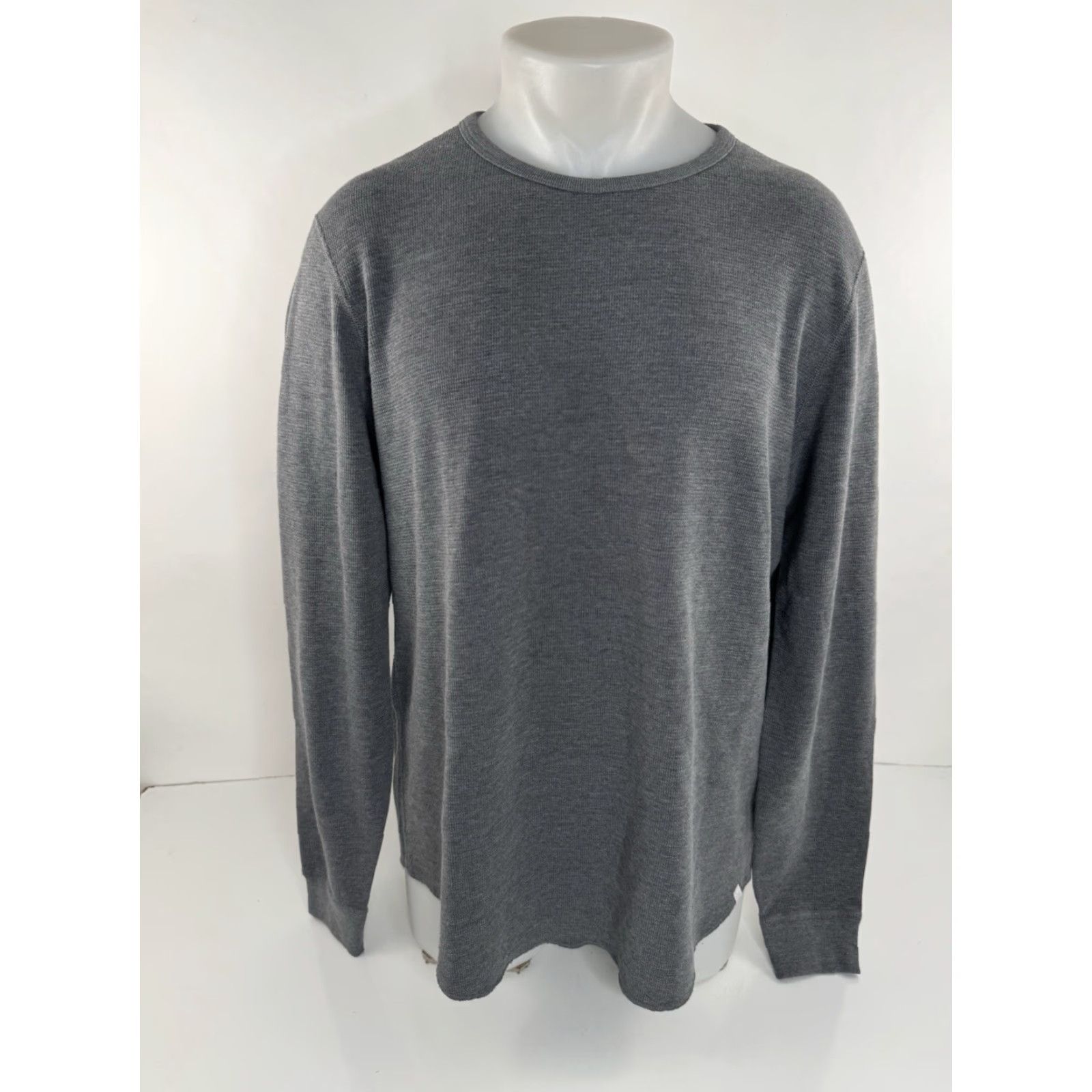 Outerknown Outerknown Thermal Mens XL Pullover Sweatshirt Gray Size US XL / EU 56 / 4 - 2 Thumbnail
