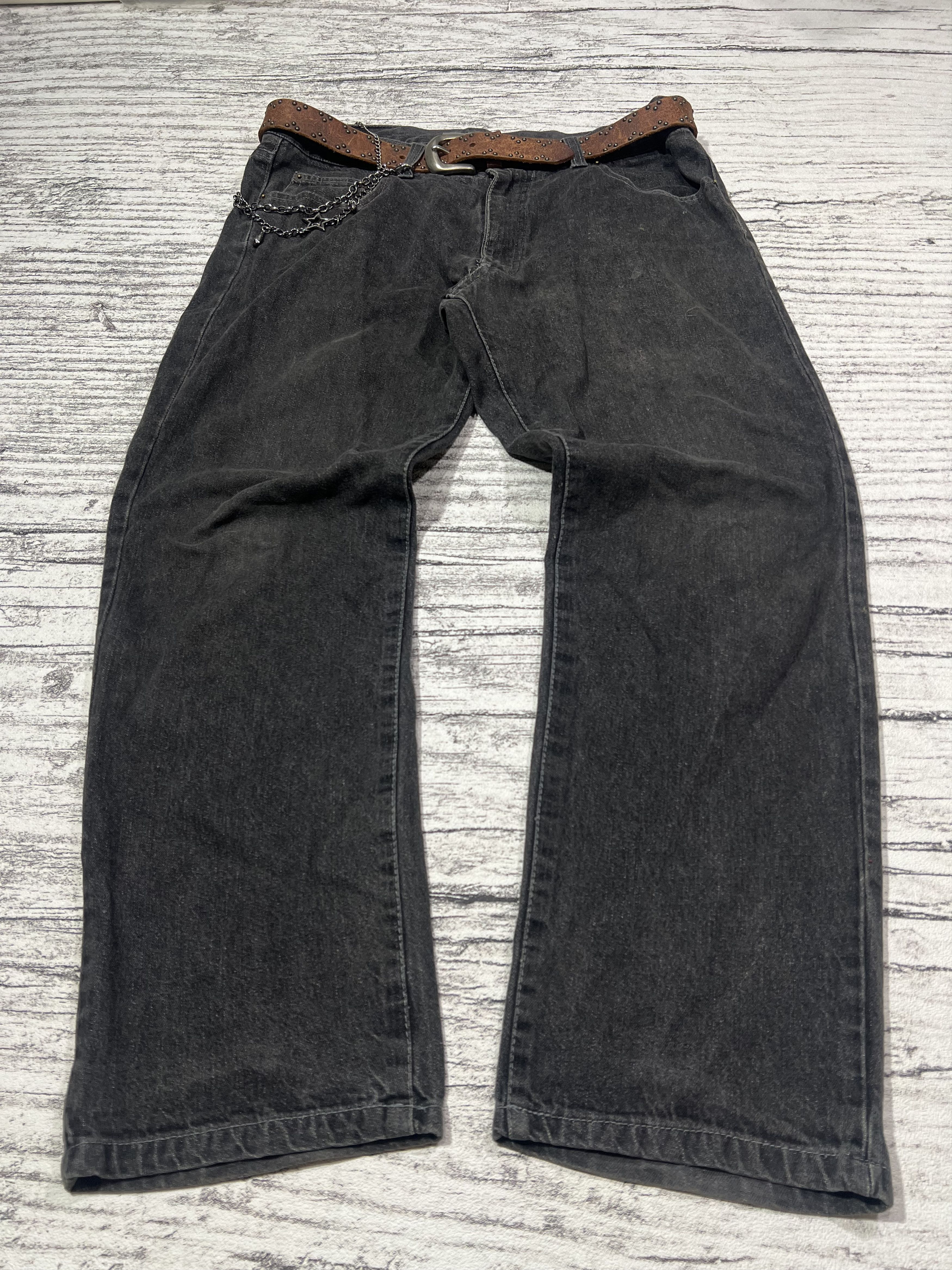 Japanese Brand 2000s Archival Hysteric Y's Cdg Wash Jeans y2k Lgb Ifsix Size US 38 / EU 54 - 1 Thumbnail