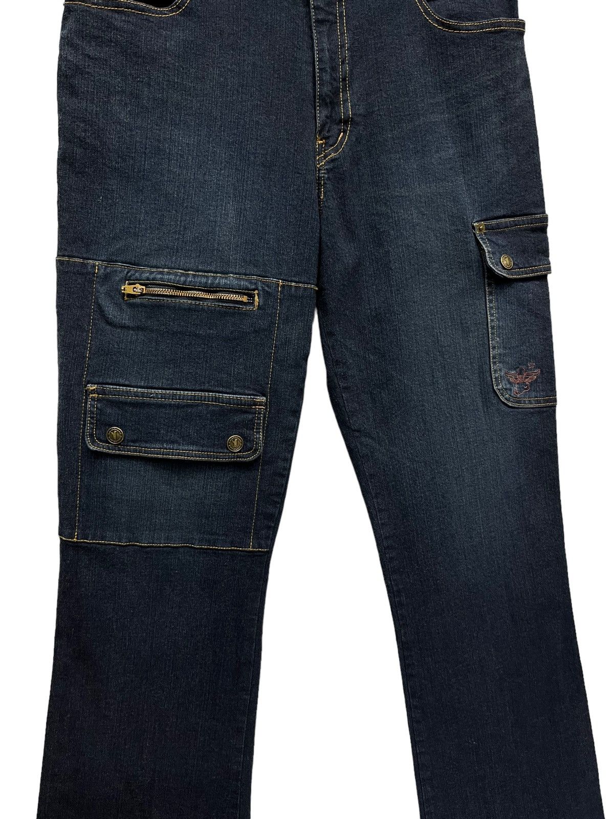 90's FLARE! SARAH NAUGHTY ANGEL Stretch Denim Multipocket