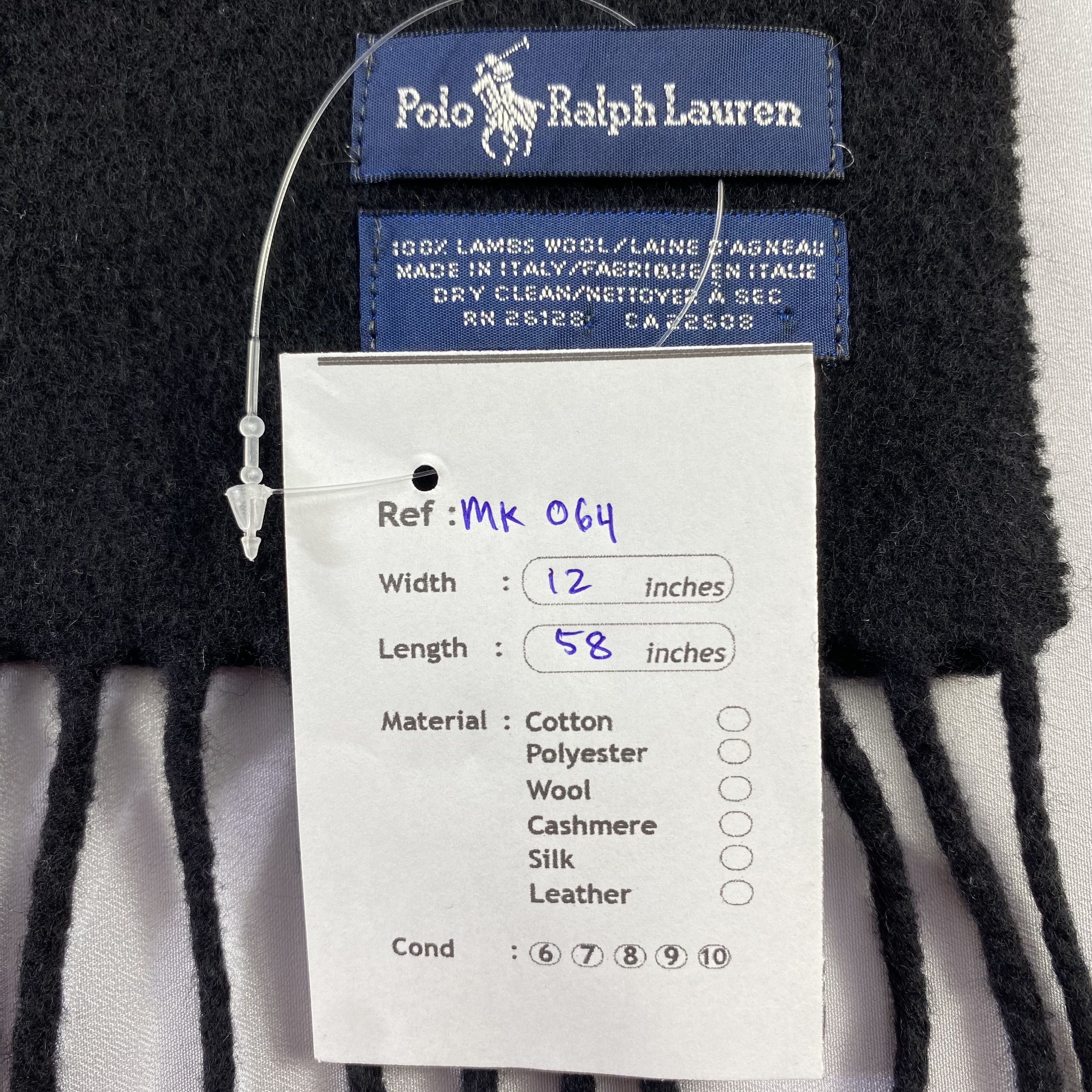Polo Ralph Lauren Big Logo Polo Ralph Lauren Scarf Neck Wrap Wool Muffler Size ONE SIZE - 6 Thumbnail