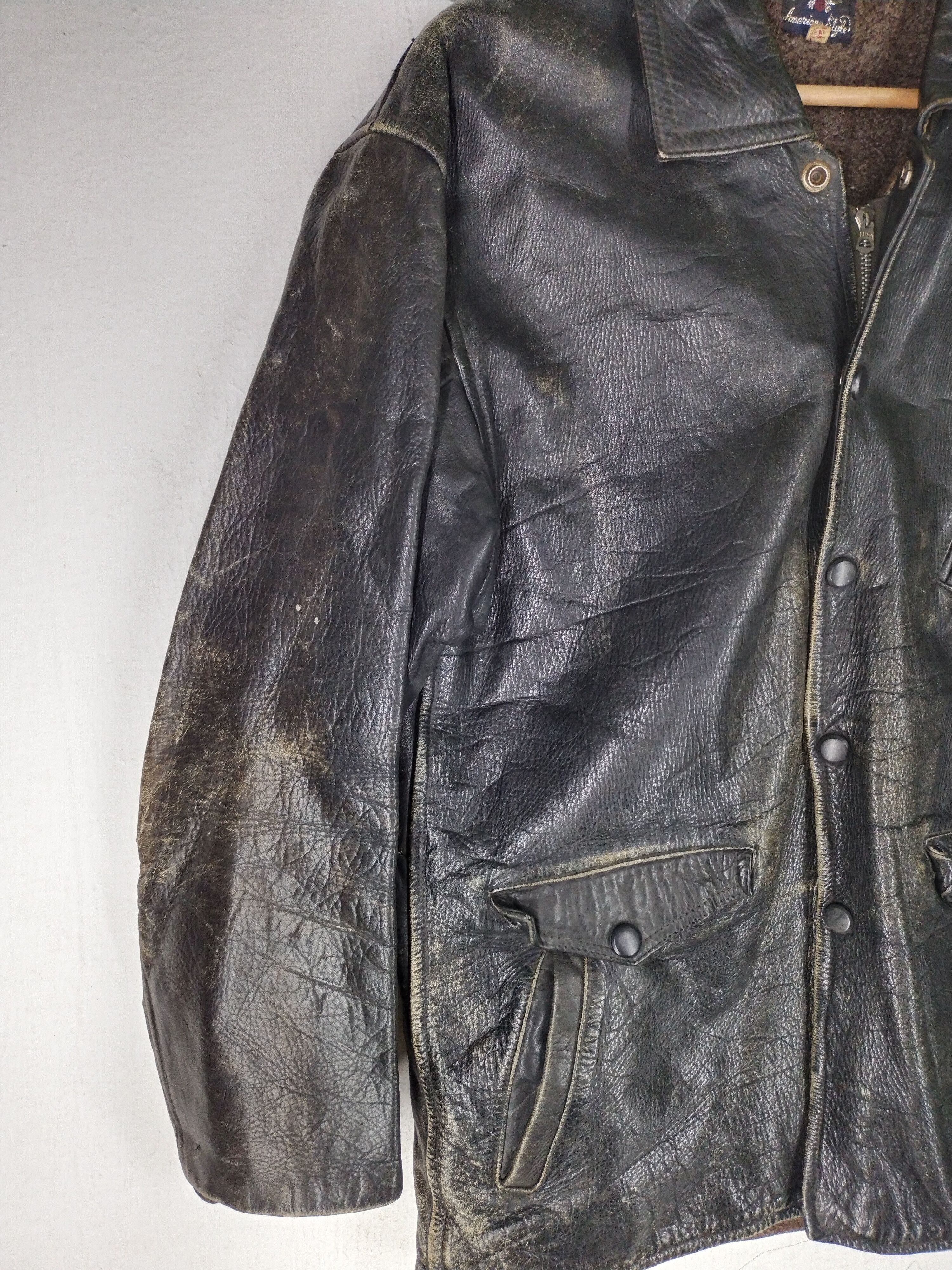 Vintage Vintage American Classic Leather Racing Jacket Size US M / EU 48-50 / 2 - 4 Thumbnail
