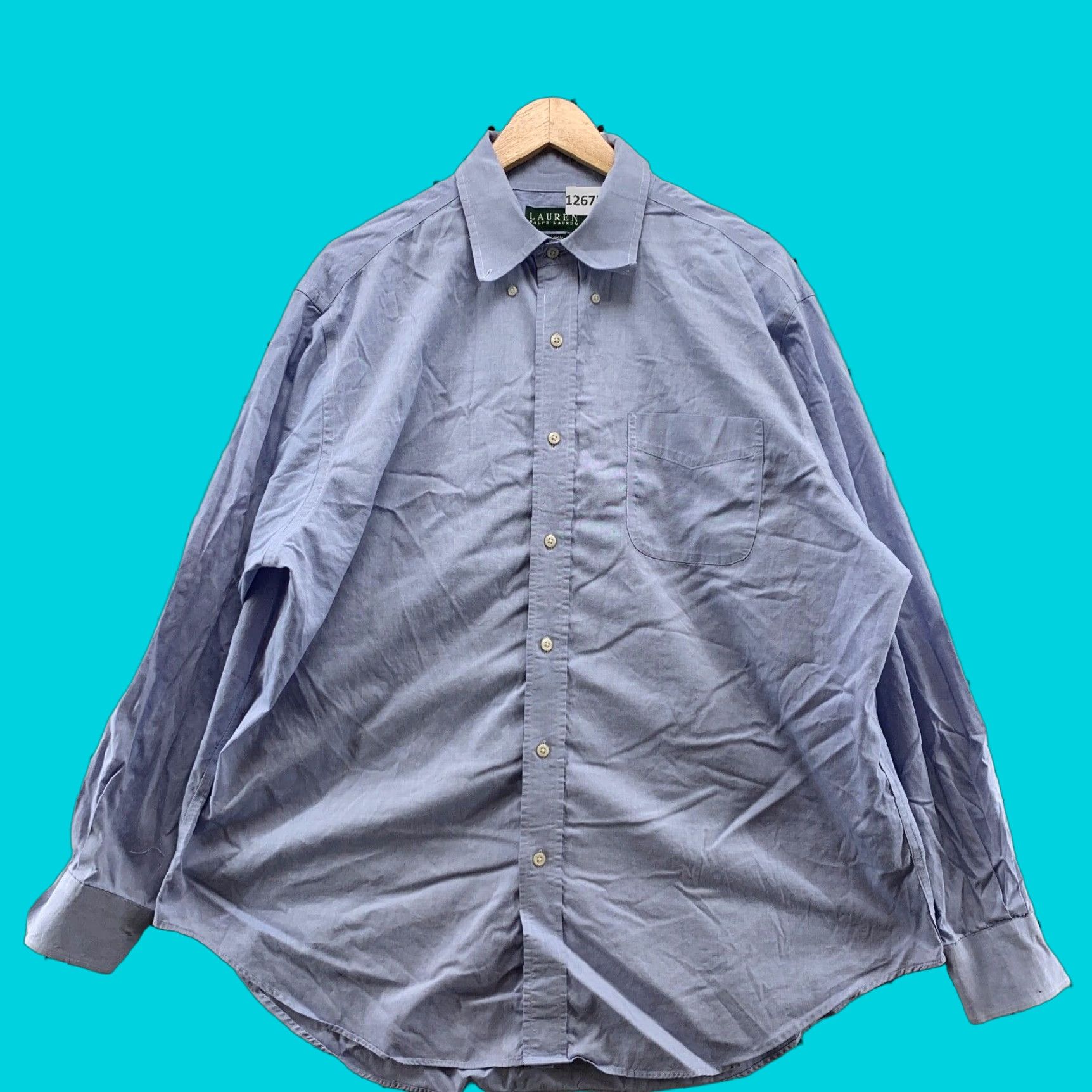 Ralph Lauren Lauren Ralph Lauren Men's Non-Iron Button Down Long Sleeve Shirt 17.5/34-35 Blue Classic Fit Preppy Size US XXL / EU 58 / 5 - 1 Thumbnail