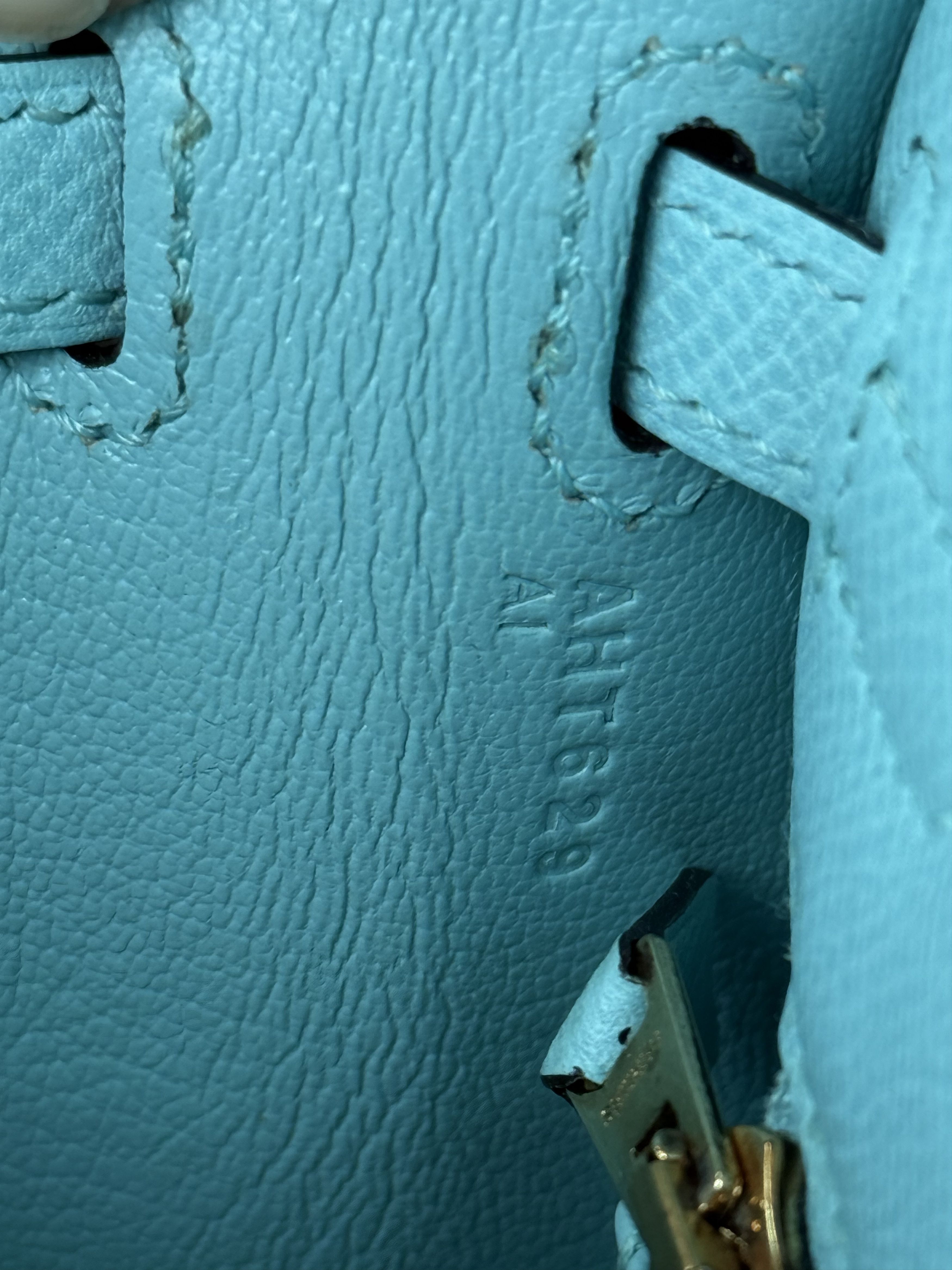 Hermes Hermes Blue Atoll Epsom & Gold Hardware Kelly 25 Size ONE SIZE - 8 Thumbnail