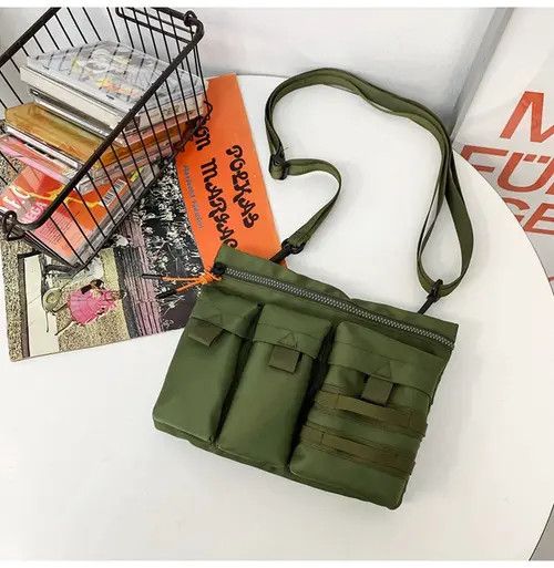 Japanese Brand Multi Pocket Crossbody Bag Outdoor For Man Size ONE SIZE - 3 Thumbnail