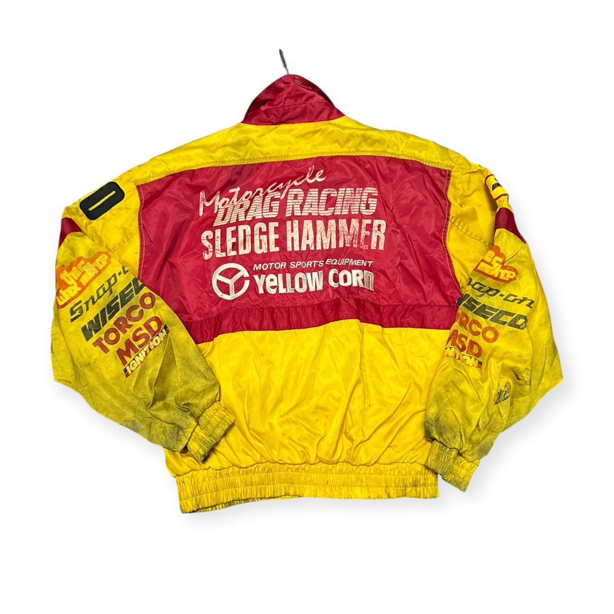 YELLOW CORN Vintage Yellow corn Drag Racing Jacket Size US L / EU 52-54 / 3 - 6 Thumbnail