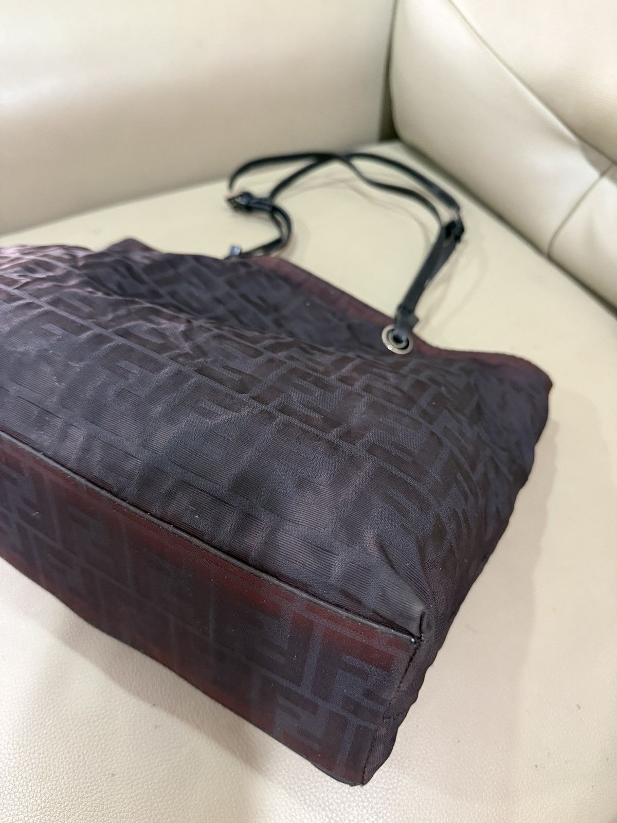 Fendi Authentic Fendi Zucca Monogram Black Tote Bag Size ONE SIZE - 8 Thumbnail