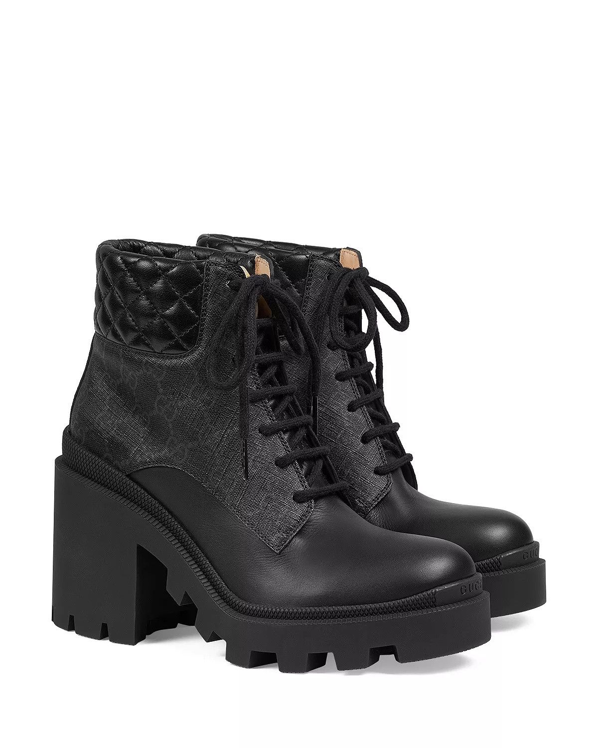 Gucci o1s1wg110225 Women's GG Ankle Boots in Black Size US 10 / IT 40 - 6 Thumbnail