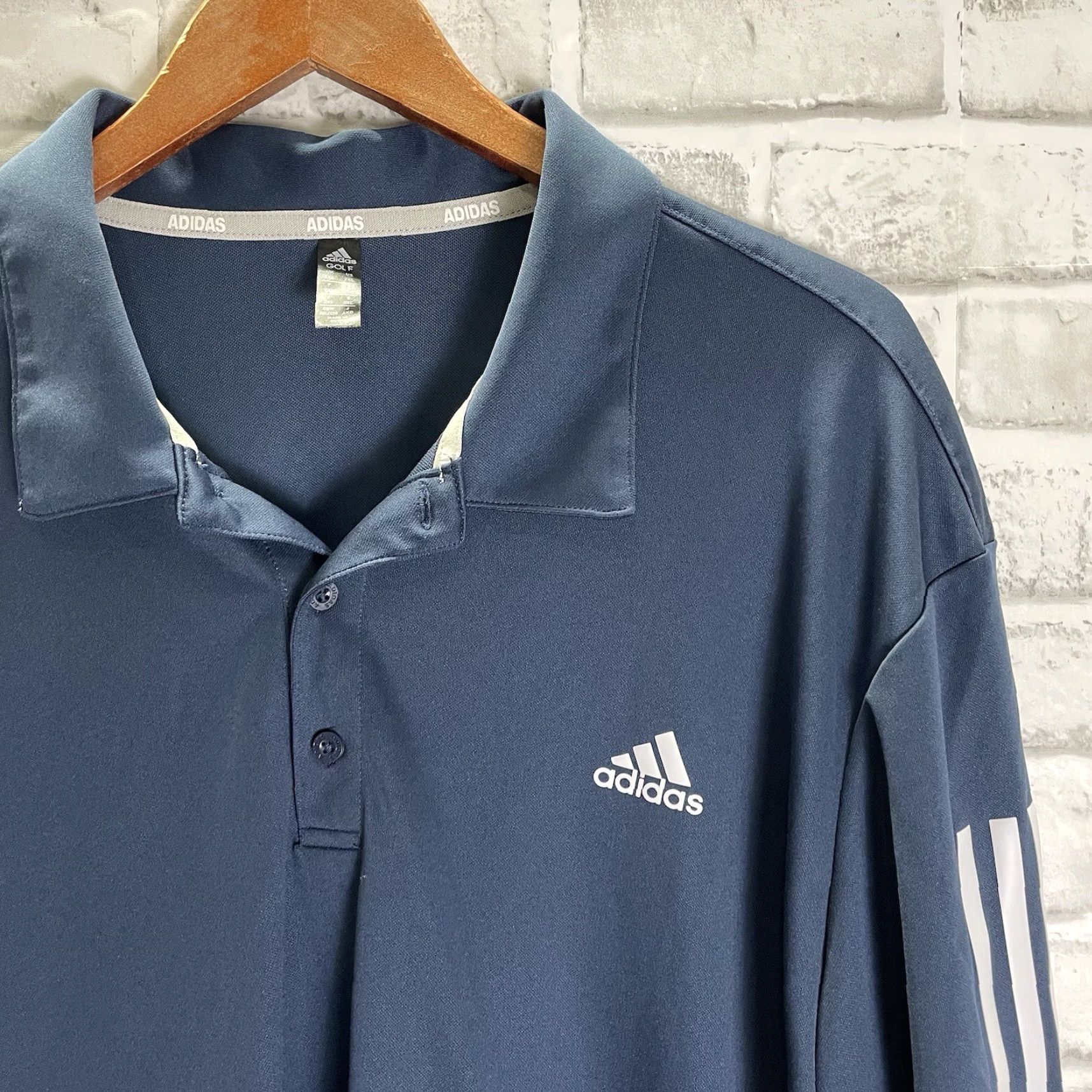 Adidas Adidas Golf Polo Shirt Mens 2XL Dark Blue Athletic Shirt Size US XXL / EU 58 / 5 - 2 Thumbnail