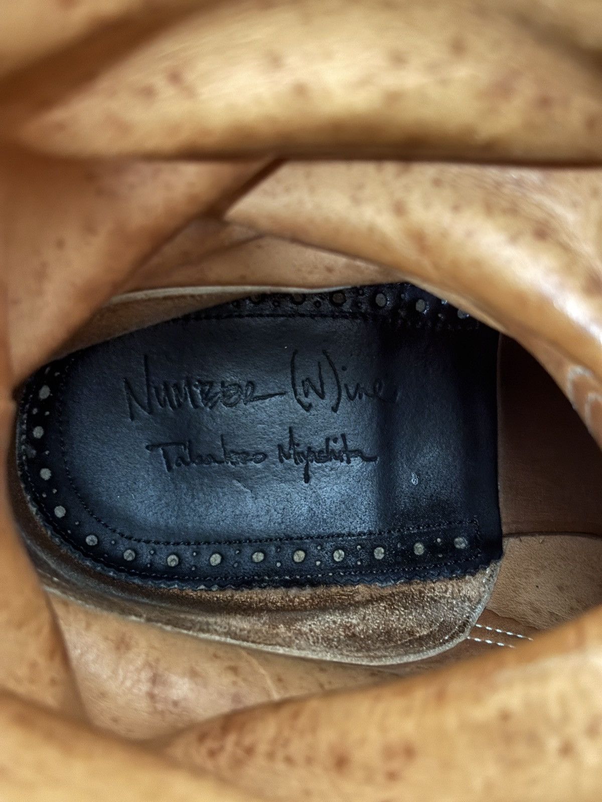 Number (N)ine AW04 'Give Peace A Chance' Number (N)ine Engineer Boot ...