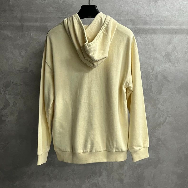 Louis Vuitton Louis Vuitton Beige Letter Logo Hooded Long Sleeve hoodie Size US M / EU 48-50 / 2 - 2 Thumbnail