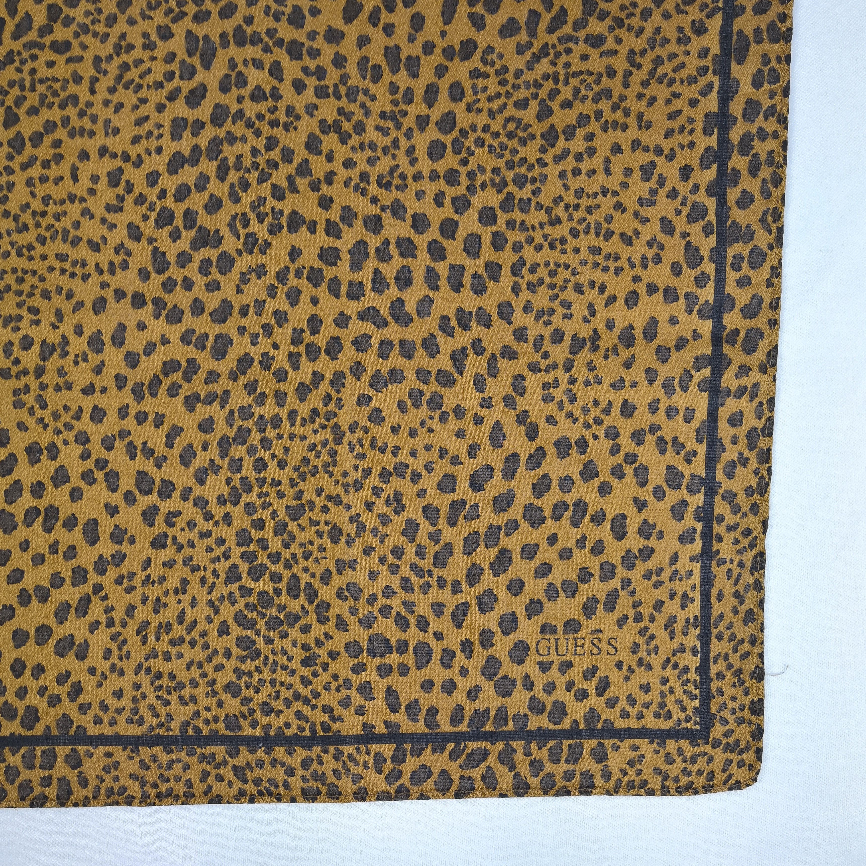 Guess × Vintage Vintage GUESS Bandana Handkerchief Neckerchief Leopard Size ONE SIZE - 3 Thumbnail