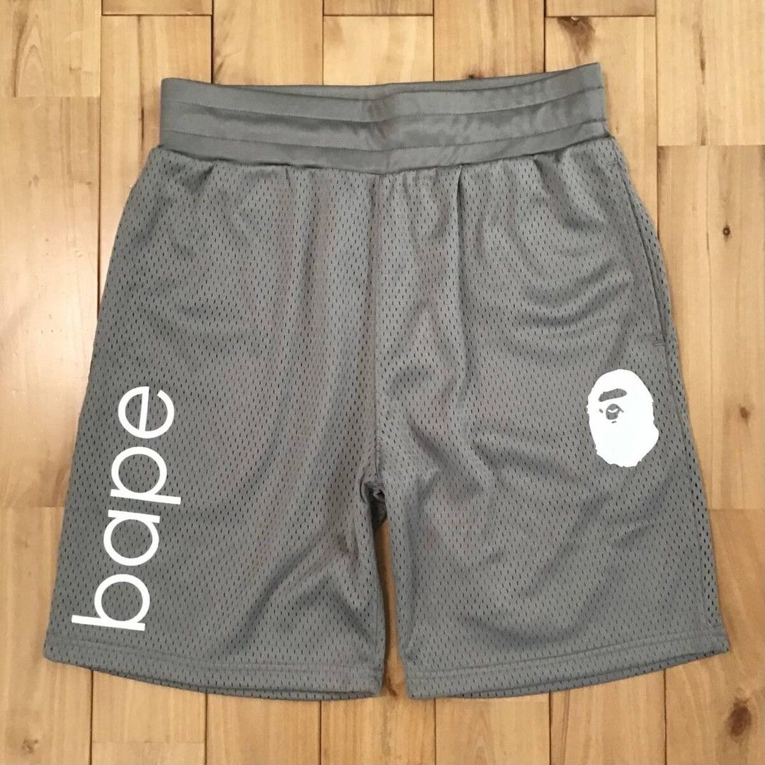 Bape BAPE Grey mesh shorts a bathing ape ★size S Size US 30 / EU 46 - 1 Thumbnail