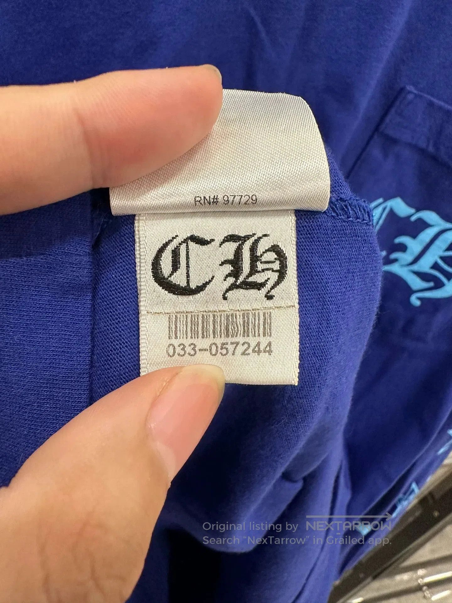 Chrome Hearts chrome hearts blue long sleeve shirt. Size US L / EU 52-54 / 3 - 7 Thumbnail