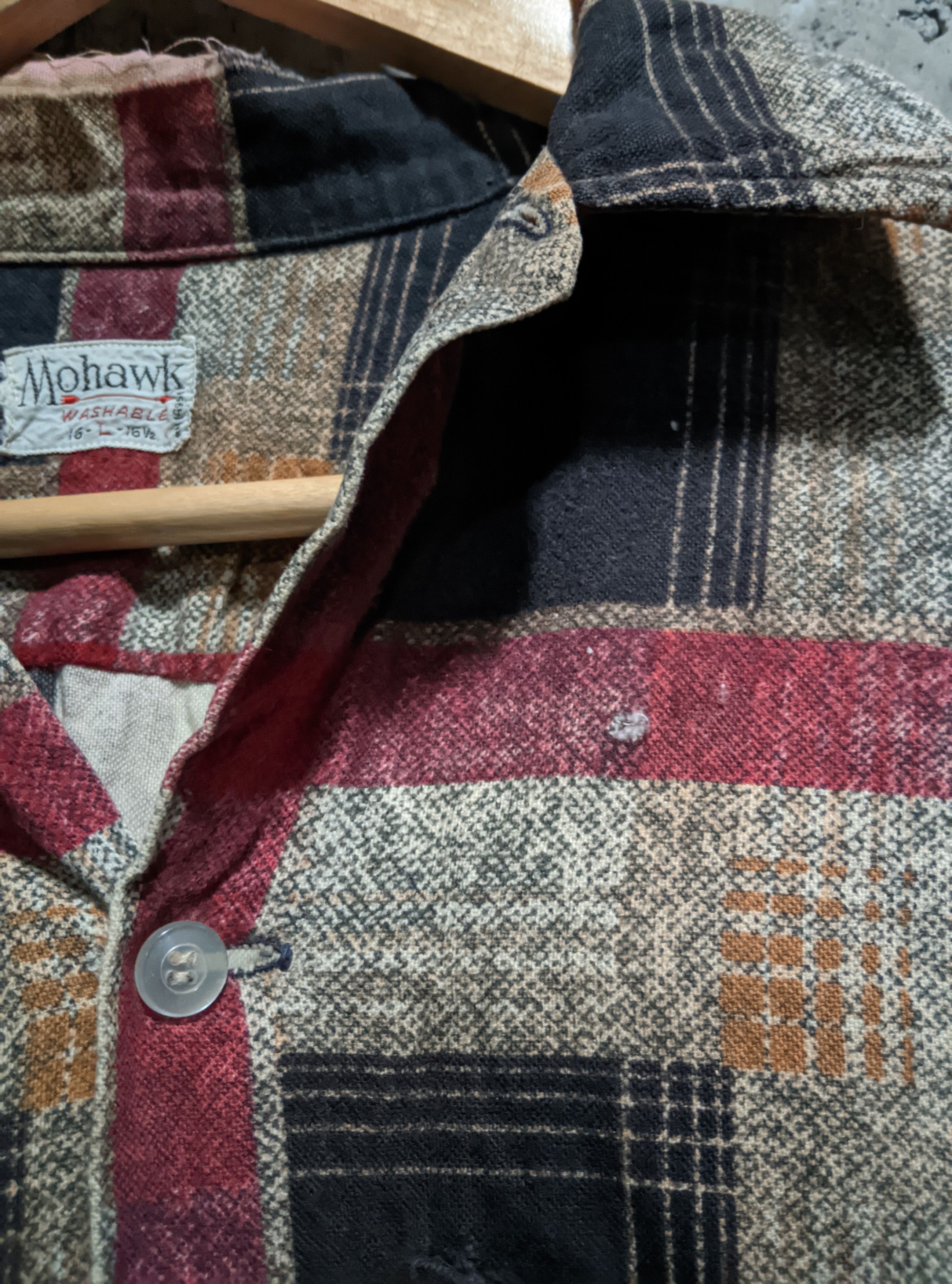 Vintage Vintage 50s printed mohawk flanel shirt Size US L / EU 52-54 / 3 - 5 Thumbnail