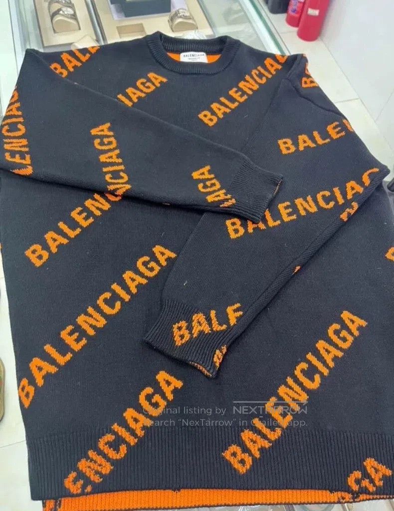 Balenciaga Balenciaga Black red bullet train sweater, size XS Size US XS / EU 42 / 0 - 1 Thumbnail