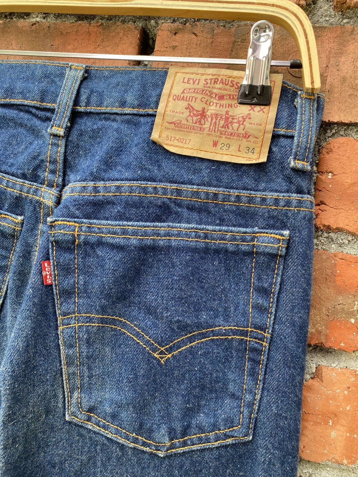 Levi's Vintage Clothing W29x32 Vintage levi's 517 flare bell bottom made in USA Size US 29 - 3 Thumbnail