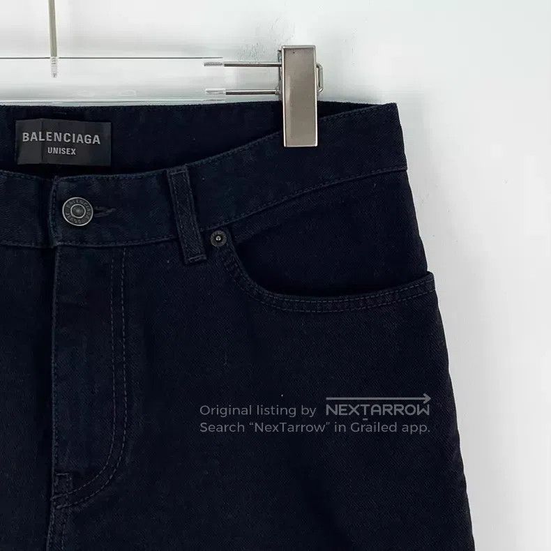 Balenciaga Balenciaga Size L Black Cotton Casual Denim Long Pants Size US 27 - 3 Thumbnail